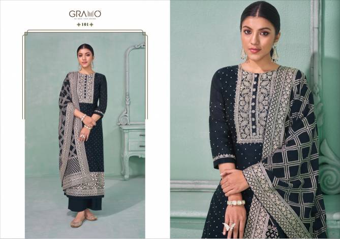 Gramo Anokhi Heavy Festival Wear Heavy Georgette Designer Salwar Suit Collection